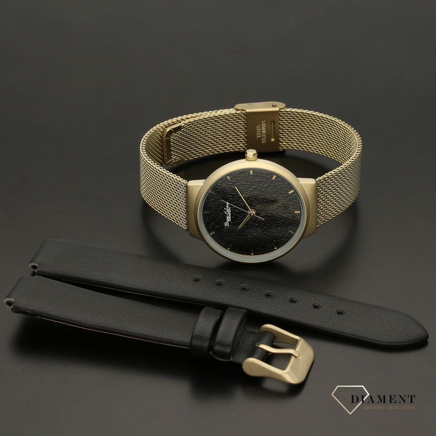 Zegarek damski Bruno Calvani BC1375 GOLD pasek czarny (1).jpg